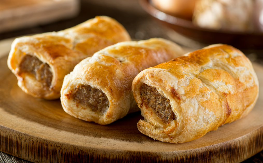 Kipgehakt Saucijzen broodje