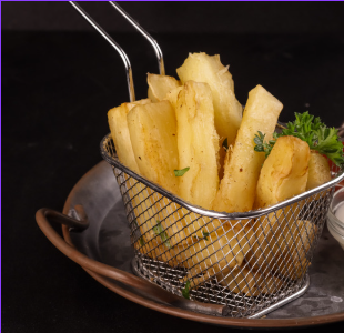 Telo - Gefrituurde cassave met bakkeljauw