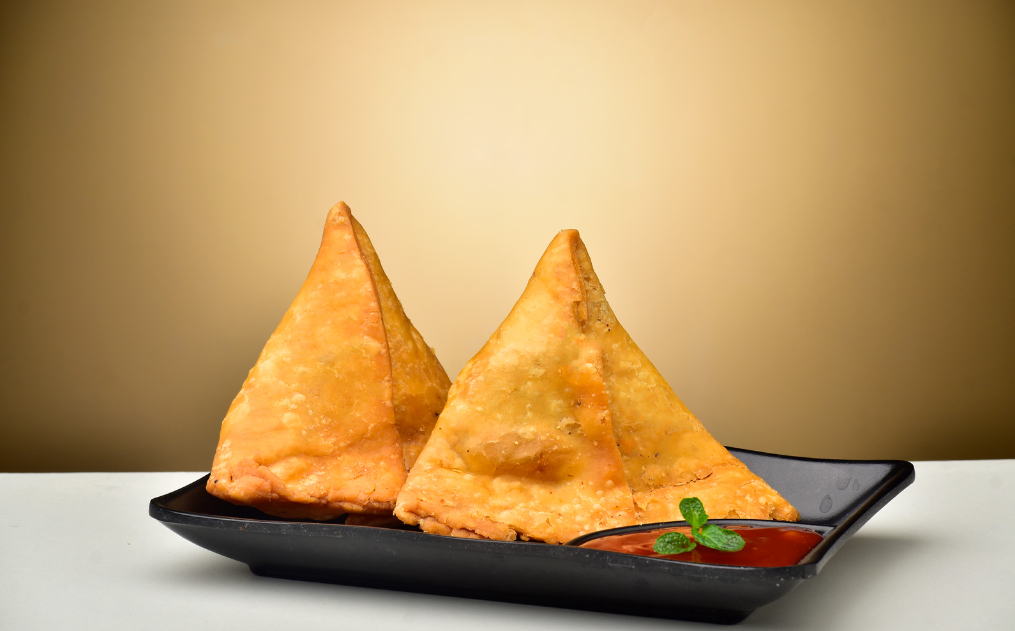 Vegetarische Indiaas Samosa