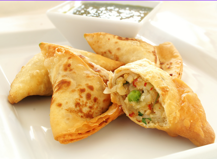 Vegetarische Indiaas Samosa